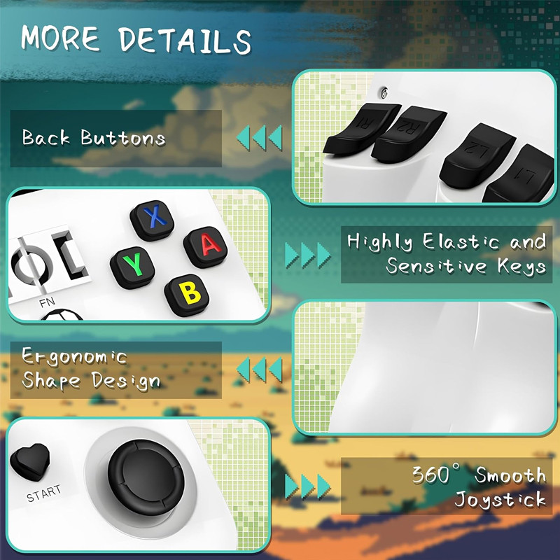 Console De Jeu Portable Rétro R36 Max Blanc en Tunisie