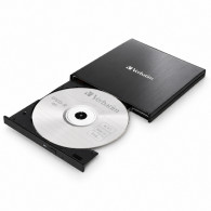 Graveur CD/DVD Externe Verbatim Ultra Mince USB-C Noir en Tunisie