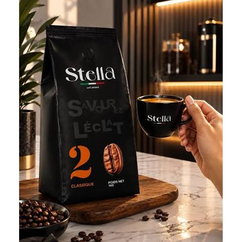 Café Express Classique Grain Importé Stella 1Kg en Tunisie