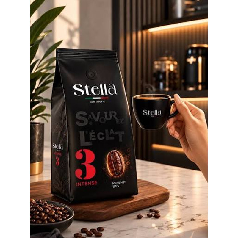 Café Express Intense Grain Importé Stella 1Kg en Tunisie