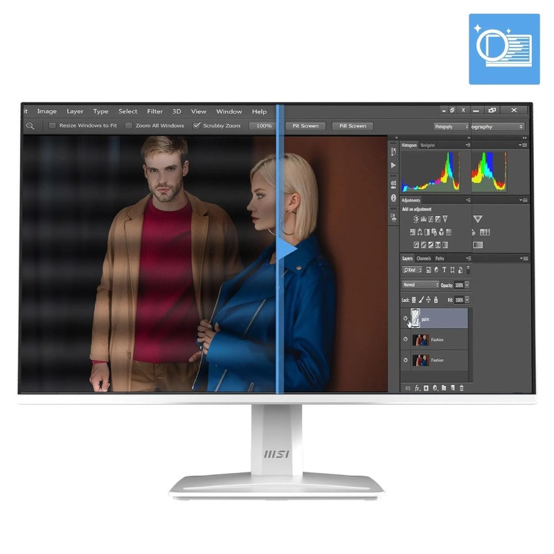 Ecran Gamer MSI Pro MP243WA-E14 23.8" FHD 144 Hz Blanc en Tunisie