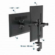Support De Bureau Gembird MA-D2-03 17"-32" Noir En Tunisie