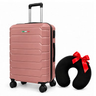 Valise Franco Grand Modèle Rose Saumon en Tunisie