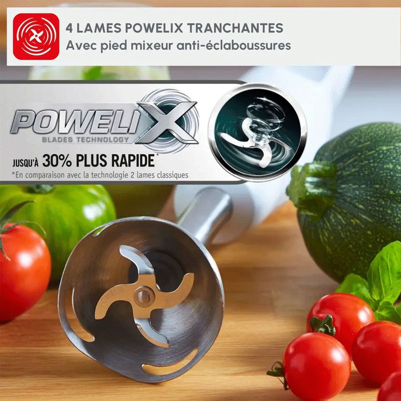 Mixeur Plongeant Moulinex Daily Chef 600W Blanc en Tunisie