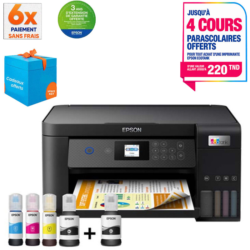 Imprimante Epson EcoTank L4260 Multifonction Jet D'encre A4 Wifi (C11CJ63411)