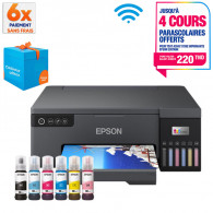 Imprimante à Réservoir Intégré EPSON ECOTANK L8050 Couleur Wi-Fi - Noir (C11CK37403)