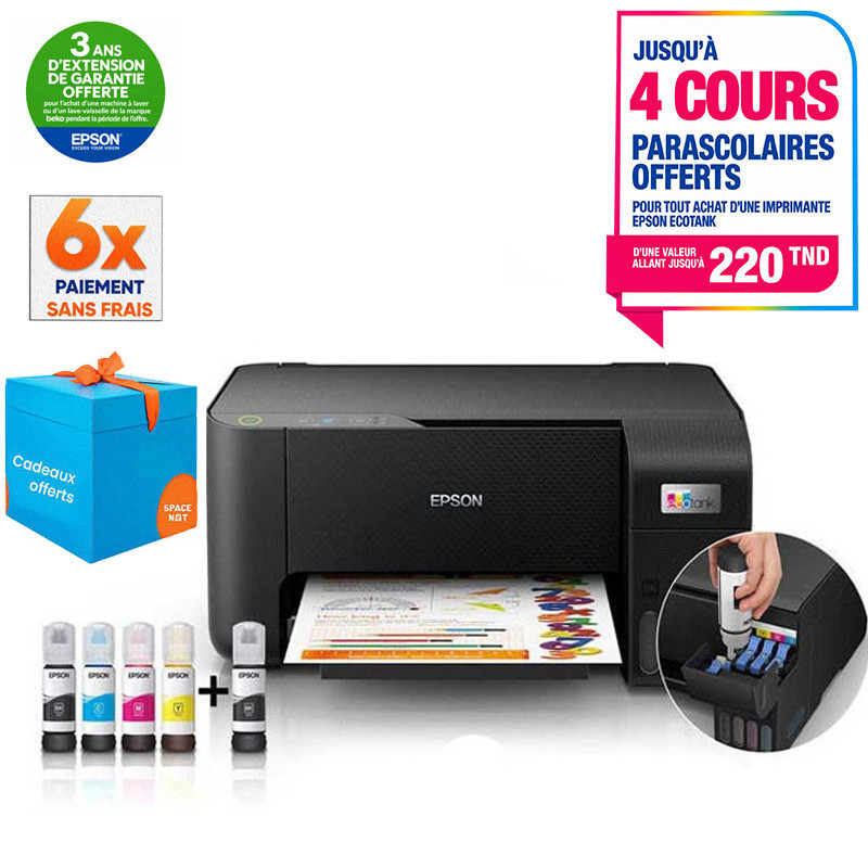 Imprimante EPSON L3210 3En1 À Réservoir Intégré ECOTANK Couleur (C11CJ68403)