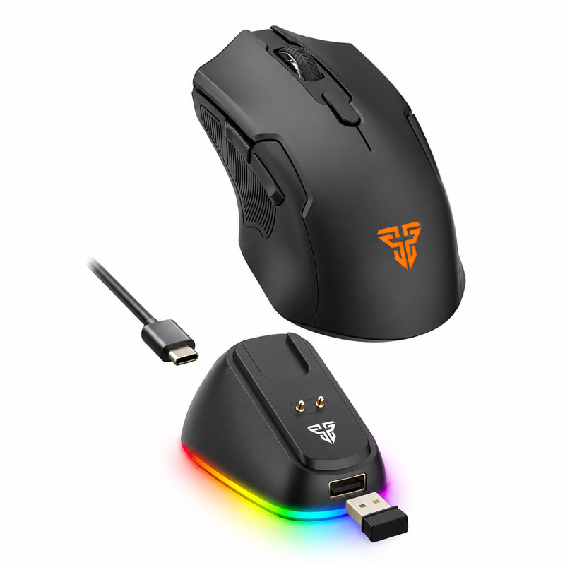 Souris Gamer Fantech Cuiser II WG112VR D + Dock Noir en Tunisie