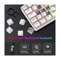 Clavier Gamer Mécanique T-WOLF T60 Blanc en Tunisie