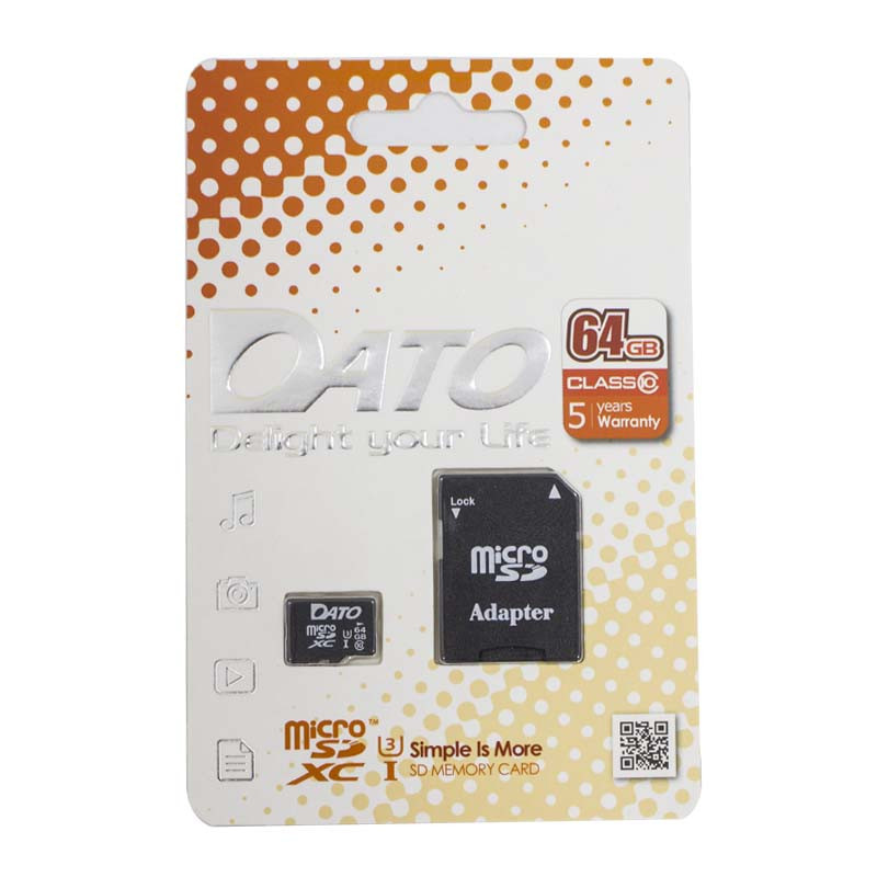 Carte Mémoire Dato C10U1 64Go Avec Adaptateur En Tunisie
