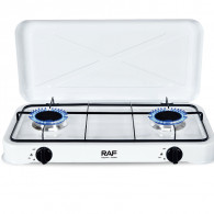 Réchaud à Gaz Raf R-8504 2 Feux Blanc en Tunisie
