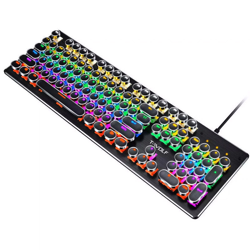 Clavier Gamer Mécanique T-WOLF T75 RGB Noir en Tunisie