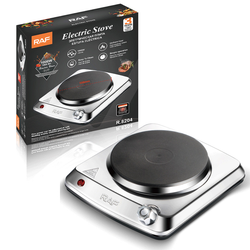Plaque de Cuisson Électrique Raf R-8204 1000W Silver en Tunisie