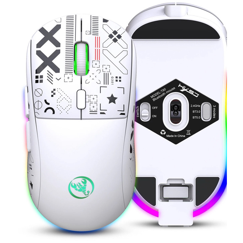 Souris Gamer HXSJ T90 Blanc En Tunisie
