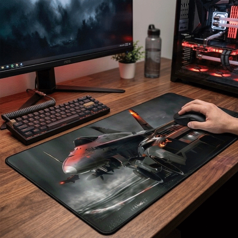 Tapis de Souris Gamer Top Speed Jet & Lamborghini Edition XXL Assorties en Tunisie