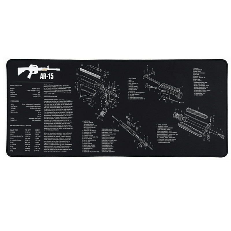 Tapis de Souris Gamer AR-15 Schematic Edition XXL Assorties en Tunisie