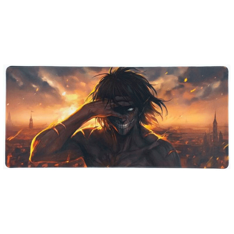 Tapis de Souris Gamer Attack On Titan Eren Yeager Edition XXL Assorties EN Tunisie