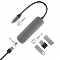 Hub USB-C 4en1 Blisbond DS02 4 Ports Gris