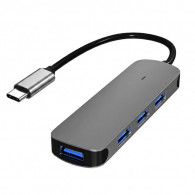 Hub USB-C 4en1 Blisbond DS02 4 Ports Gris