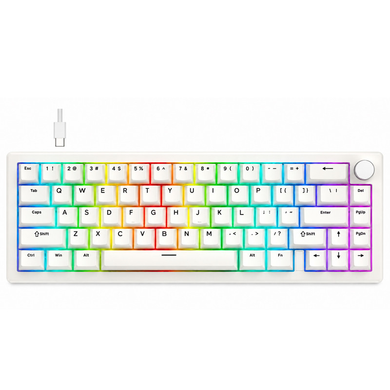 Clavier Gamer Mécanique Fantech ATOM X66 MK614 Blanc en Tunisie