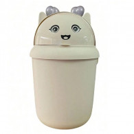 Mini Poubelle Plastique 5L Beige