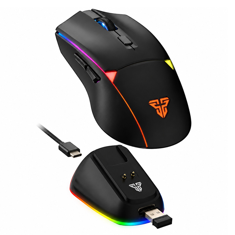 Souris Gamer Fantech Crypto II WG7VRD + Dock Noir En Tunisie