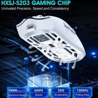 Souris Gamer HXSJ T400 Blanc En Tunisie