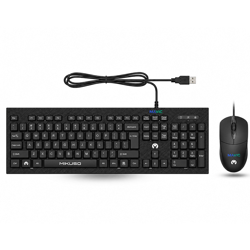Ensemble Clavier Et Souris Sans Fil KB-C049 Noir en Tunisie