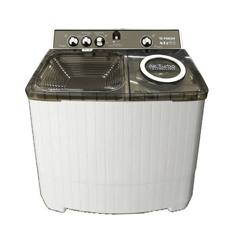 Machine à Laver Semi Automatique Fresh TTW-15G 15Kg Blanc & Gris en Tunisie
