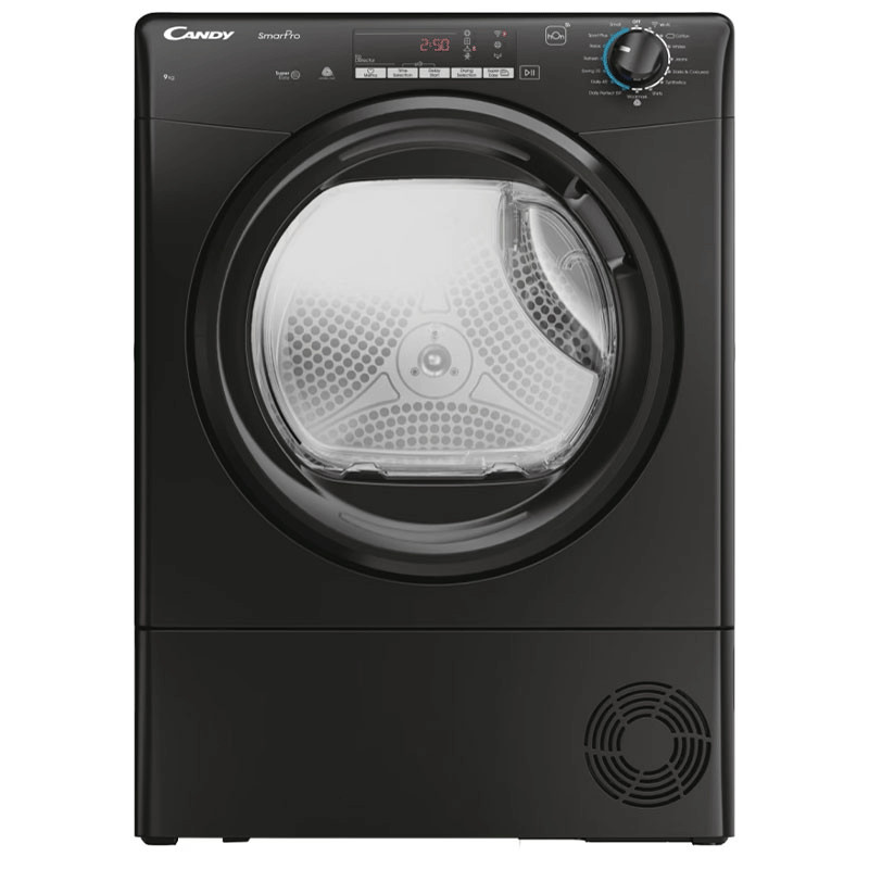 Sèche Linge Frontale Candy CROEC9TBEB-80 Smart 9KG Noir en Tunisie