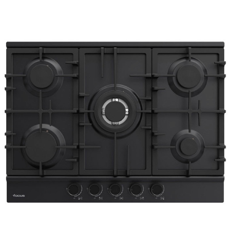 Plaque de Cuisson Encastrable Focus F8011BS 5 Feux 70cm Noir en Tunisie