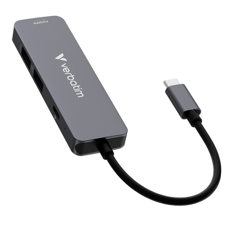 Hub USB Verbatim 032155 4 Ports Type-C Gris en Tunisie