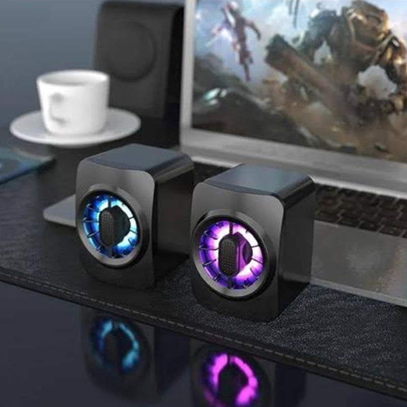 Haut Parleur Bluetooth Mikuso MS-054 RGB Noir EN tunisie