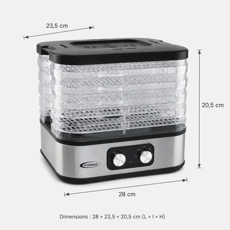 Déshydrateur Alimentaire Electrique Florence HK489 300W Noir en Tunisie