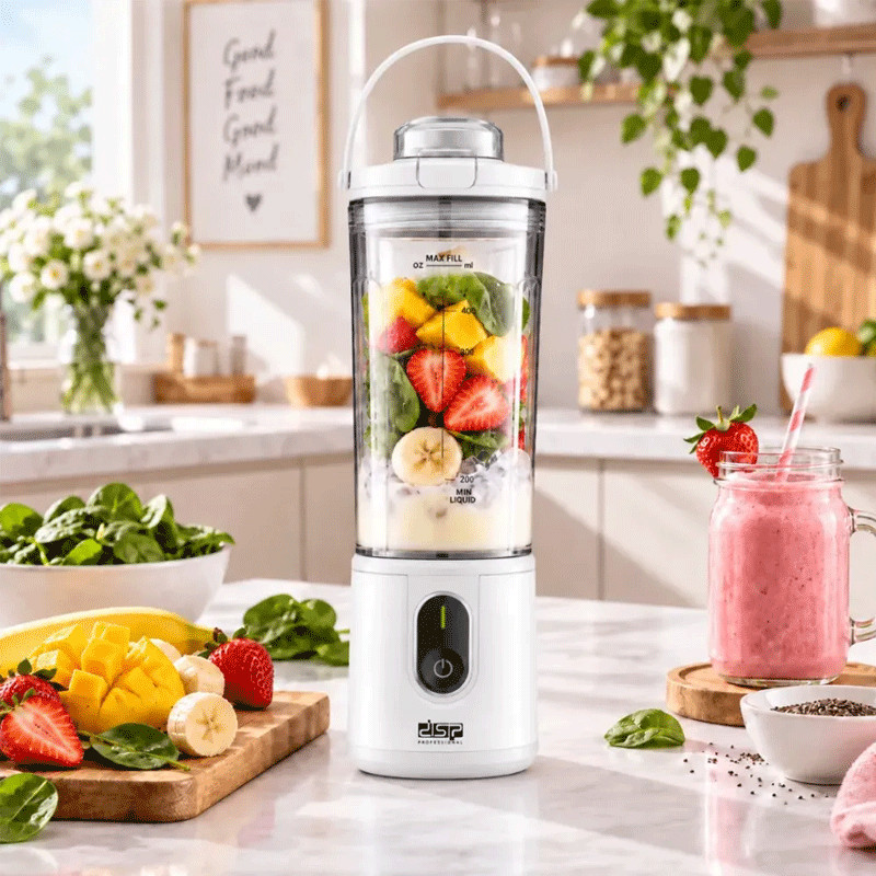 Mini Blender Rechargeable DSP KJ2206 110W 0.4L Blanc en Tunisie