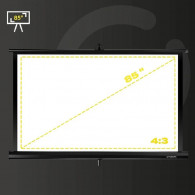 Ecran De Projection Overmax Sur Trépied Pour Projecteur Portable 85" Noir En Tunisie