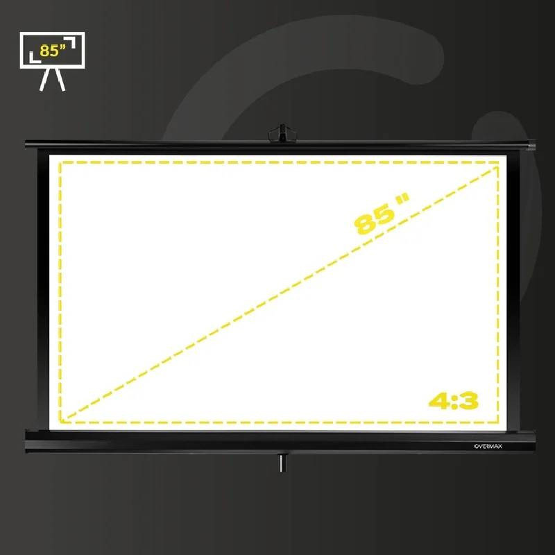 Ecran De Projection Overmax Sur Trépied Pour Projecteur Portable 85" Noir En Tunisie