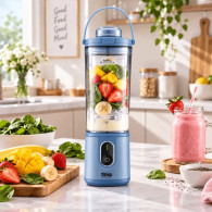 Mini Blender Rechargeable DSP KJ2206 110W 0.4L Bleu en Tunisie