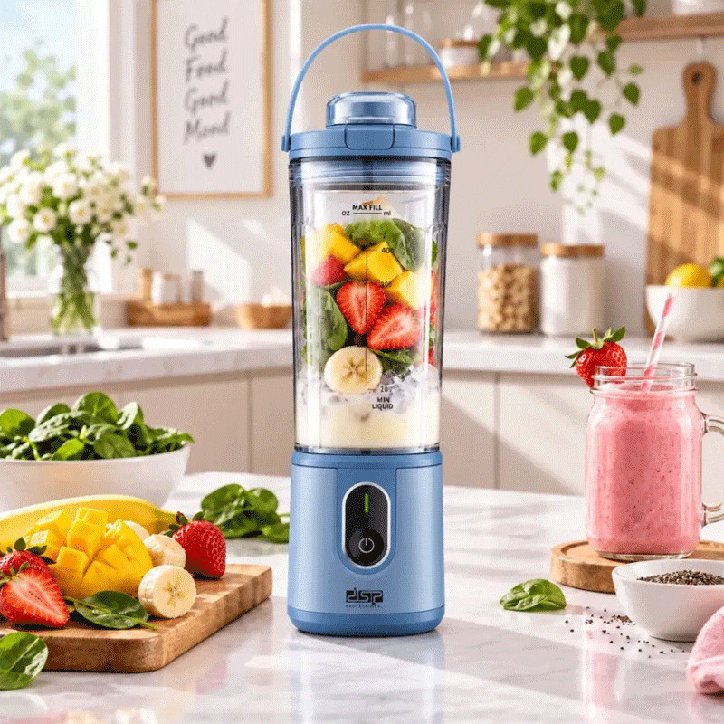 Mini Blender Rechargeable DSP KJ2206 110W 0.4L Bleu en Tunisie
