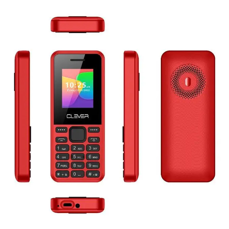 Téléphone Portable Clever C4 Rouge en Tunisie