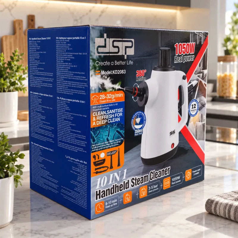 Nettoyeur à Vapeur DSP KD2083 1050W Blanc EN Tunisie