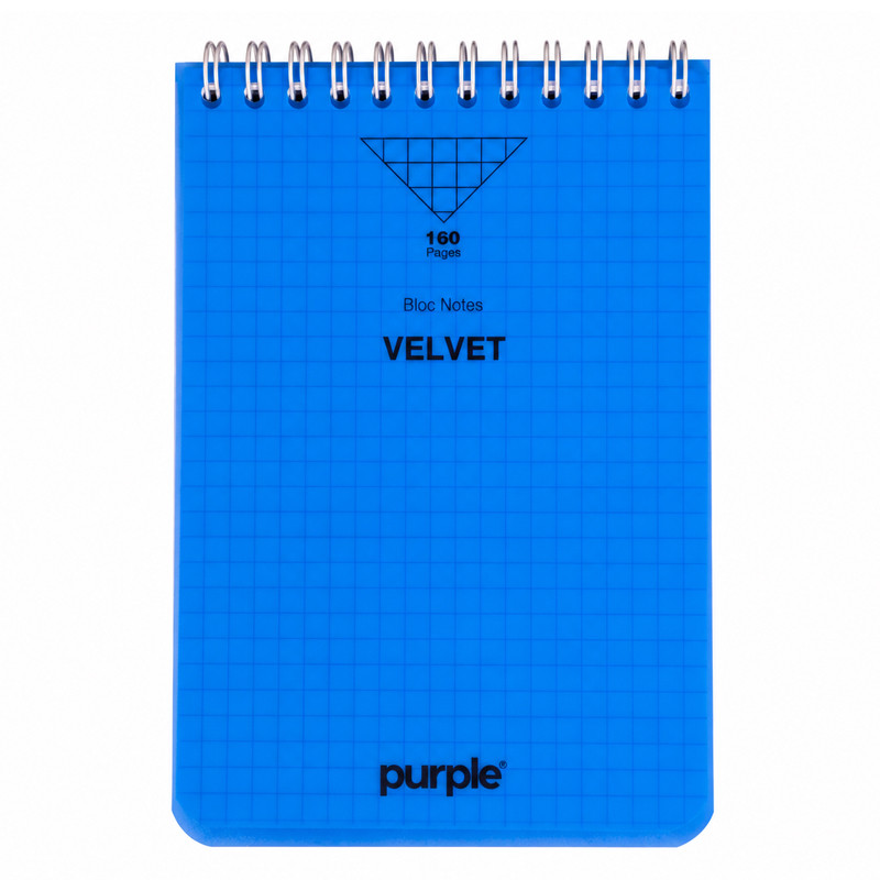 Bloc Note Purple Wiro Velvet 160 Pages Assorties En Tunisie