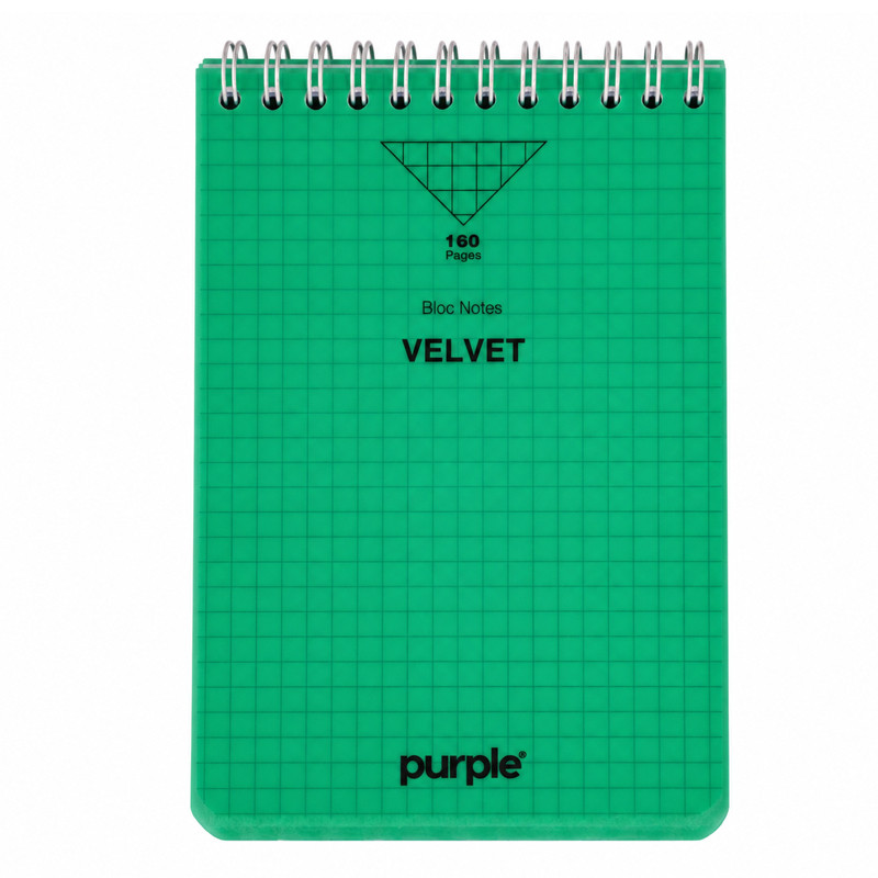 Bloc Note Purple Wiro Velvet 160 Pages Assorties En Tunisie