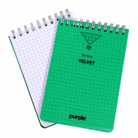 Bloc Note Purple Wiro Velvet 160 Pages Assorties En Tunisie