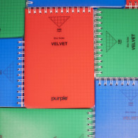Bloc Note Purple Wiro Velvet 160 Pages Assorties En Tunisie