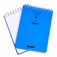 Bloc Note Purple Wiro Velvet 160 Pages Assorties En Tunisie