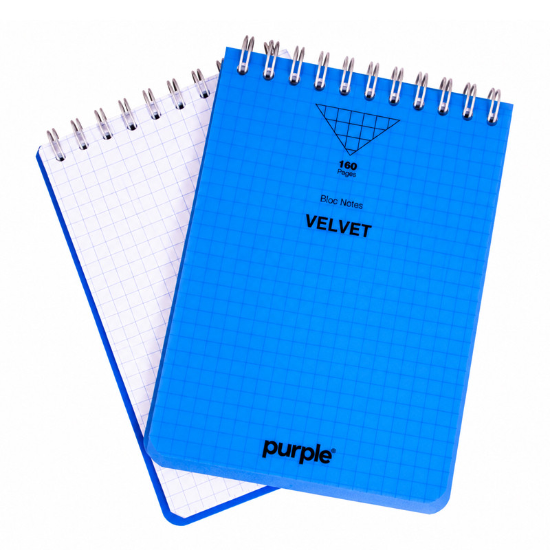Bloc Note Purple Wiro Velvet 160 Pages Assorties En Tunisie