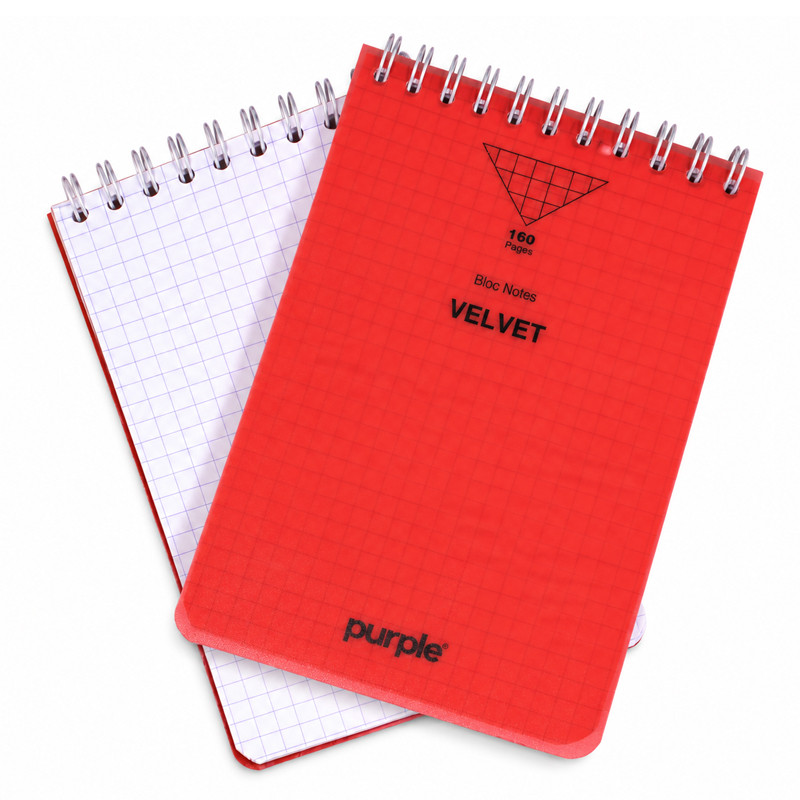 Bloc Note Purple Wiro Velvet 160 Pages Assorties En Tunisie
