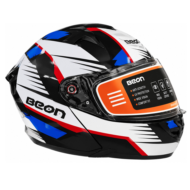 Casque Beon Moto FCG 19 XL Noir Et Blanc En Tunisie
