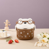 Lunch Box Double Marron